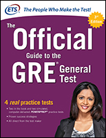 Thumbnail-Bild des offiziellen Leitfadens zum GRE® General Test, dritte Ausgabe