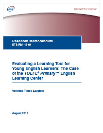 Lesen Sie mehr über Die Bewertung eines Lernwerkzeugs für junge Englischlernende: Der Fall des TOEFL Primary English Learning Center