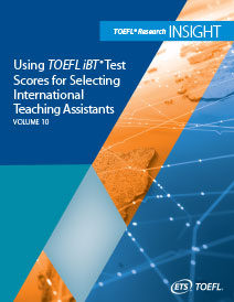 Download mit TOEFL iBT-Testergebnissen zur Auswahl internationaler Lehrassistenten